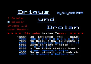 Drigus Und Drolan (G) (128K) (1989) (PD) screen shot title